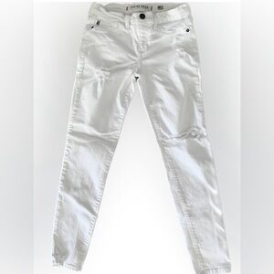 Sneak Peek White Denim Stretch Straight Skinny Jeans Women’s Size Jr. 3 XS 28x28